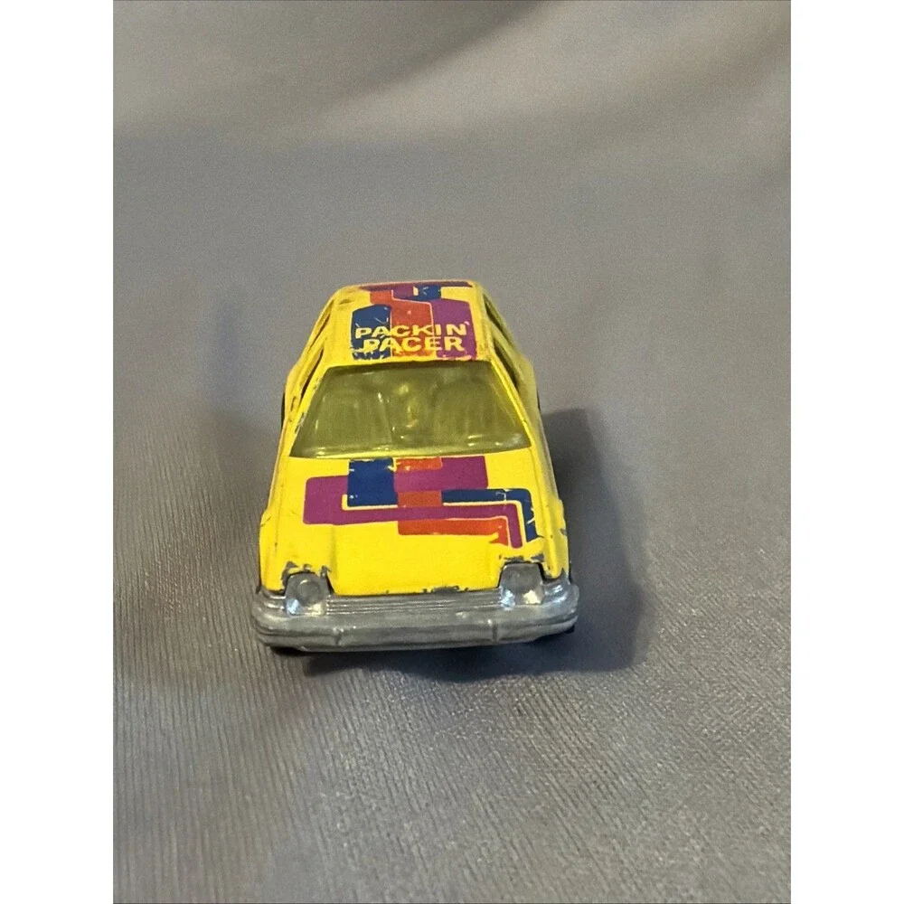 Vintage 1977 Hot Wheels PACKIN PACER Yellow AMC Blackwalls - Mattel Hong Kong